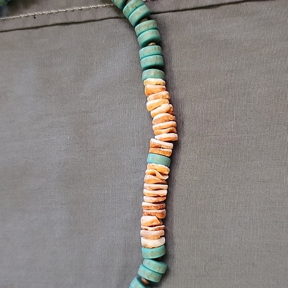 Native American turquoise, spiny oyster necklace - Picture 3 of 4